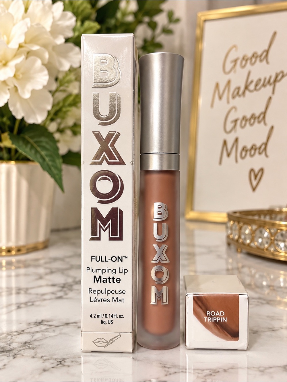NWT Buxom Full-On Plumping Lip Matte Road Trippin Discontinued 0.14 oz